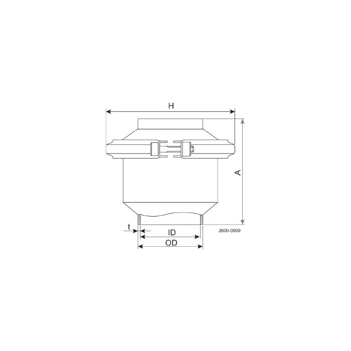 Válvula check Alfa Laval LKC-2 EPDM 304