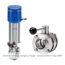 BUTTERFLY VALVE LKB-2 W DN25 - EPDM 316L