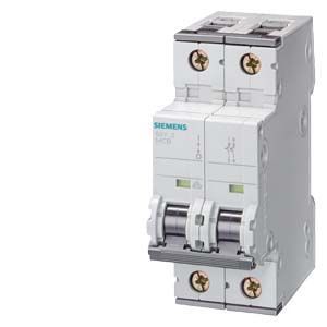 Interruptor termomagnético Siemens 5SY5210-7 2P 10 A curva C