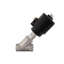 Válvula Asiento Inclinado FMPAV 1/2" NPT Inox Actuador Neumático 63mm