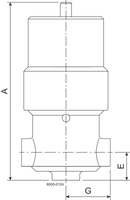 Válvula LKAPS-T W 30 EPDM 316L