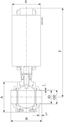 Válvula de bola SBV-ISO76,1-C/C